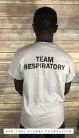 Team Respiratory Short Sleeve Sports Gray-Unisex
