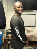 Laboratory 🧪 Long Sleeve Tee. Vintage Black