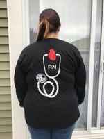 RN ❤️ Long Sleeve T-shirt Black