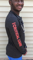 Critical Care Next-Level Long Sleeve  T-Shirt-Vintage Black