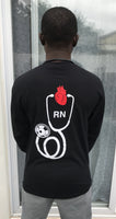 RN ❤️ Long Sleeve T-shirt Black