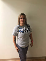 Team Nursing Short Sleeve-Sports Gray